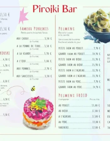 Русский бар/кухня – Pirojki bar в Париже