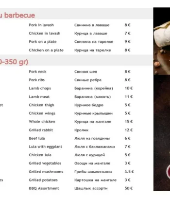 Доставка Грузинской /армянской кухни Лион